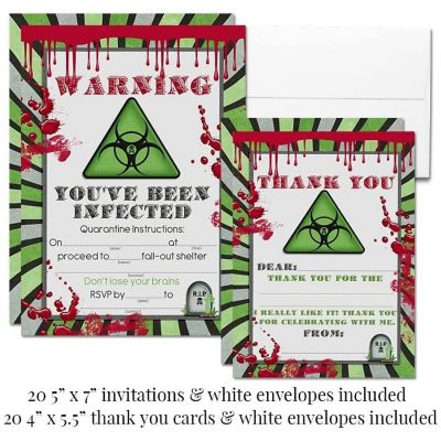 AmandaCreation Zombie Outbreak Party Bundle 381pc. Image 2