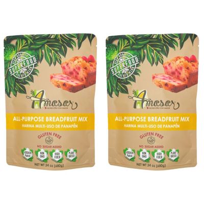 Amasar All-Purpose Breadfruit Baking Mix, Gluten Free Made with Breadfruit & Cassava Flour, 24 Oz - 2pk Image 1