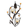 Amber Lilies Candle Wall Sconce 15" Tall Image 1