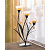 Amber Lilies Tealight Holder 9.37X4.75X13.37" Image 1