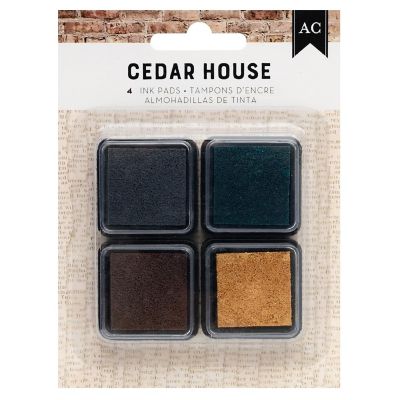 American Crafts Cedar House Ink Pads-4/Pkg Image 1