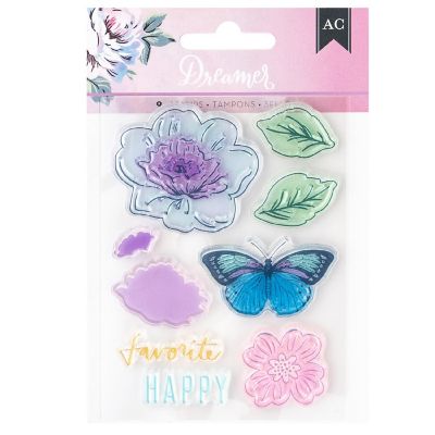 American Crafts Dreamer Clear Stamps-9/Pkg Image 1