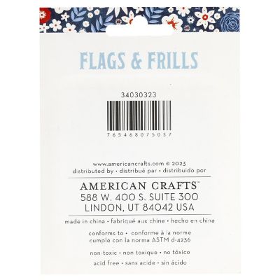 American Crafts Flags And Frills Ink Pads-4/Pkg Image 1