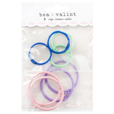 American Crafts Poppy And Pear Hinged Rings-8/Pkg Image 1