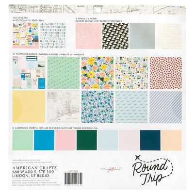 American Crafts Project Pad 12"X12" 24/Pkg-Round Trip Image 1