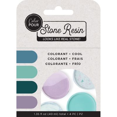 American Crafts Stone Resin Colorant 4/Pkg-Cool Image 1