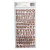 American Crafts&#8482; Thickers&#8482; 3D Eric Burlap Alphabet Stickers Image 1