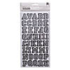 American Crafts&#8482; Thickers&#8482; 3D Letterman Black Alphabet Stickers Image 1
