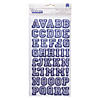 American Crafts&#8482; Thickers&#8482; 3D Letterman Sapphire Alphabet Stickers Image 1