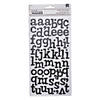 American Crafts&#8482; Thickers&#8482; 3D Sprinkles Black Glitter Alphabet Stickers Image 1