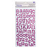 American Crafts&#8482; Thickers&#8482; 3D Sprinkles Lavender Glitter Alphabet Stickers Image 1