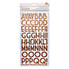 American Crafts&#8482; Thickers&#8482; 3D Wisecrack Gold Glitter Alphabet Stickers Image 1