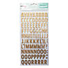 American Crafts&#8482; Thickers&#8482; 3D Woodland Gold Foil Alphabet Stickers Image 1