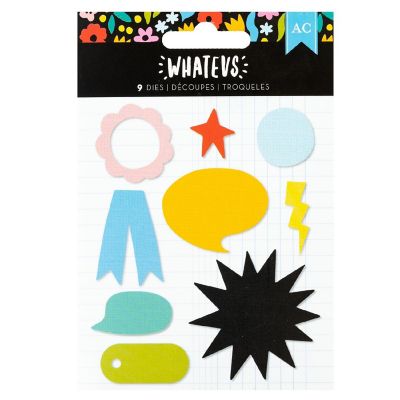 American Crafts Whatevs Metal Die Set-8/Pkg Image 1