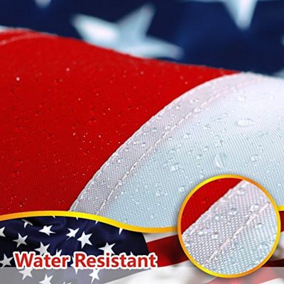 American Flag 300D Embroidered Polyester 6x10 Ft Image 1