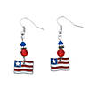 American Flag Earring Craft Kit - Makes 6 Pairs Image 1