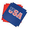 American Flag Fleece Tied Throw Craft Kit - Makes 1 Image 1
