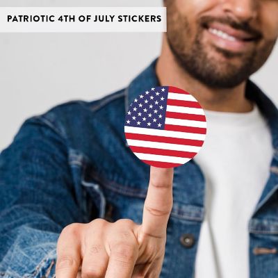 American Flag Stickers 2IN 40 Pack Image 2