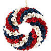 Americana Artificial Floral Wooden Wreath - 14.5" Image 1