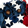 Americana Floral Flag Wooden Wreath - Unlit - 15" Image 4