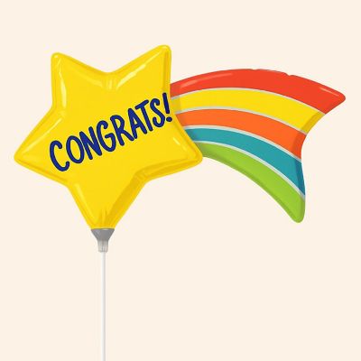 Anagram - 14" - Multicolour - Shooting Star Mini Balloons Image 1