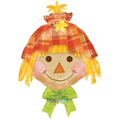 Anagram - 24" - Multicolour - Happy Scarecrow Foil Balloon Image 1