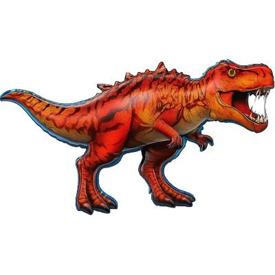 Anagram - 45" - Orange - Jurassic T-Rex Balloon Image 1