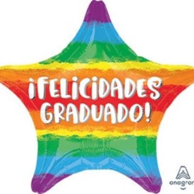 Anagram - Multicolour - Graduation Star Foil Balloon Image 1