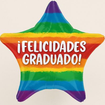 Anagram - Multicolour - Graduation Star Foil Balloon Image 1