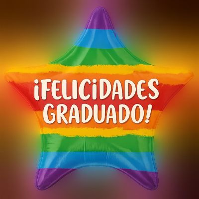 Anagram - Multicolour - Graduation Star Foil Balloon Image 2