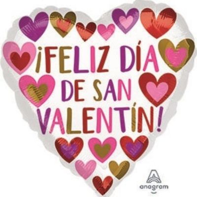 Anagram - Multicolour - Shaped Foil Balloons Heart Image 1