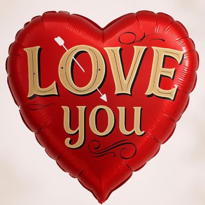 Anagram - Red - Valentine's Day Heart Foil Balloon | Oriental Trading