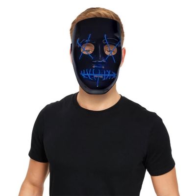 Anarchy Light-Up Adult Plastic Costume Mask Image 1