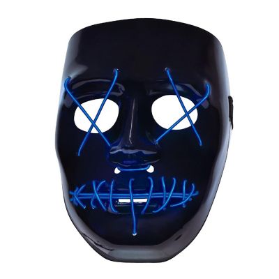 Anarchy Light-Up Adult Plastic Costume Mask Image 1
