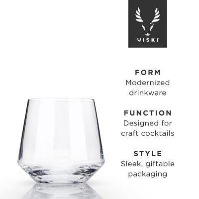 Angled Crystal Cocktail Tumblers Image 3