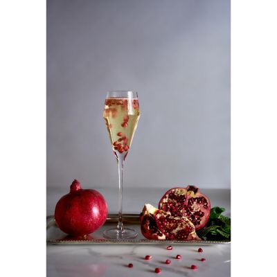 Angled Crystal Prosecco Glasses Image 2