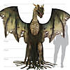 Animated 7 Ft  Dark Forest Dragon Image 2