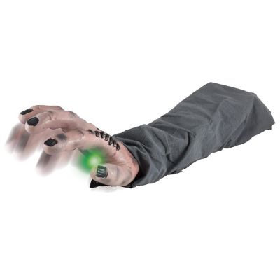 Animated Light-Up Snap-Up 19 Inch Zombie Arm Halloween Decor Image 1