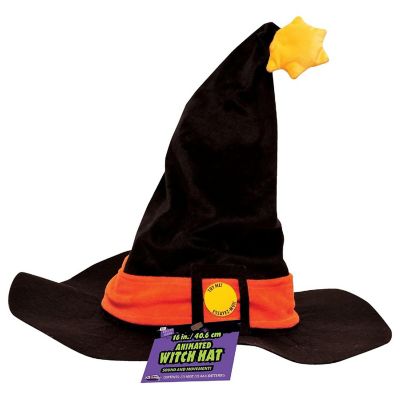 Animated Witch Hat Adult Costume Accessory Image 1
