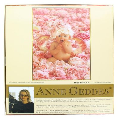 Anne Gedes Baby With Pink Flowers 300 Piece Poster Sized Jigsaw Puzzle Image 1