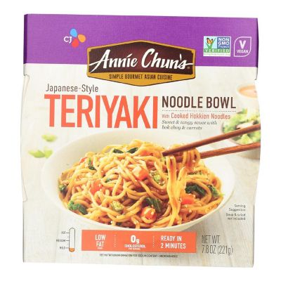 Annie Chun's Teriyaki Noodle Bowl - Case of 6 - 7.8 oz. Image 1