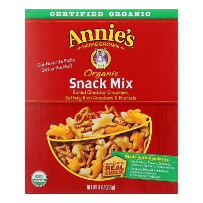 Annie's Homegrown Organic Snack Mix Bunnies 9 oz Pack of 12 Image 1