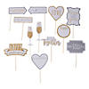 Anniversary Party Photo Stick Props - 12 Pc. Image 1