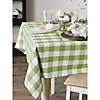 Antique Green Buffalo Check Tablecloth 60X120" Image 3