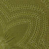 Antique Green Floral Woven Round Placemat (Set Of 6) Image 2