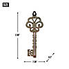 Antique Key Cast Iron Thermometer Image 1