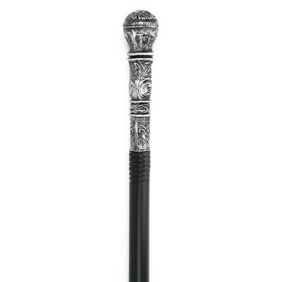 Antique Silver Walking Cane - Elegant Vintage Prop Stick Dress Canes Costume Accessories for Adults and Kids Image 1