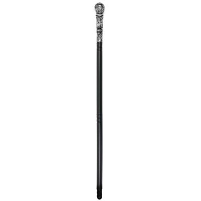 Antique Silver Walking Cane - Elegant Vintage Prop Stick Dress Canes Costume Accessories for Adults and Kids Image 1