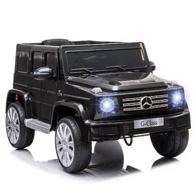 Aosom 12V Mercedes Benz G500 Battery Kids Ride On Car with Remote Control Bright Headlights and Working Suspension Image 1