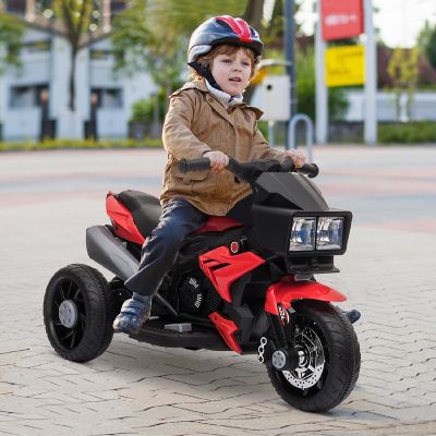 Aosom 6V Kids Motorcycle Electric Ride On w/ Music Red Image 1